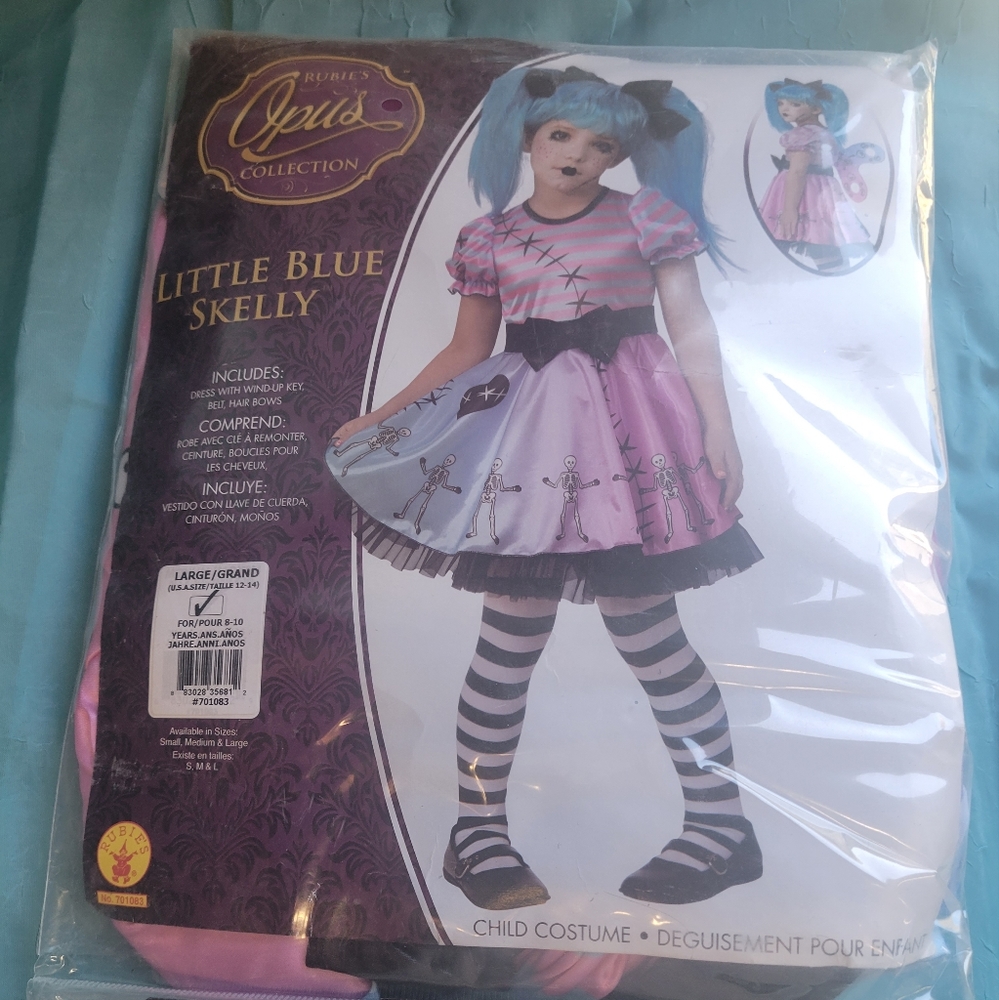 Iittle Blue Skelly Costume